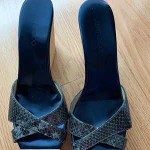 Jimmy Choo wedged Cork heel!’
